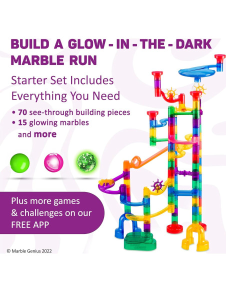 Conjunto de Canicas Brillantes Marble Genius 115 Piezas