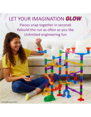 Conjunto de Canicas Brillantes Marble Genius 115 Piezas