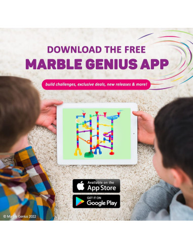 Conjunto de Canicas Brillantes Marble Genius 115 Piezas