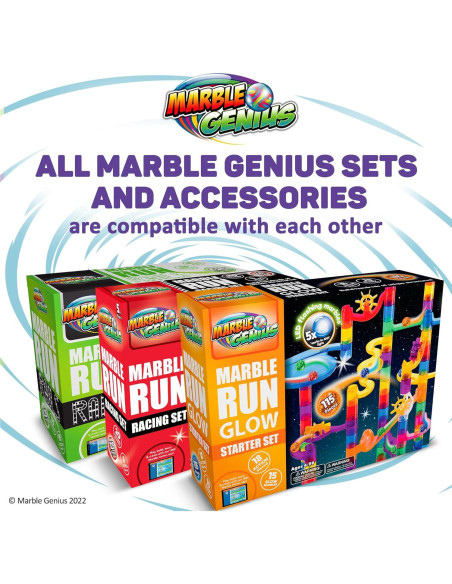 Conjunto de Canicas Brillantes Marble Genius 115 Piezas