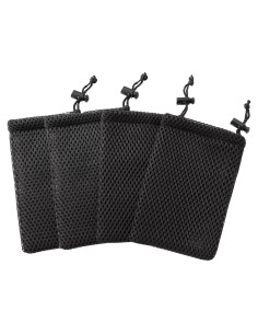 YXQ Bolsa de Malla de Nylon con Cierre de Cordón 4 Pcs 13x9 cm