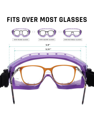 Gafas de Seguridad UKNOW Lente Clara Antiempañante