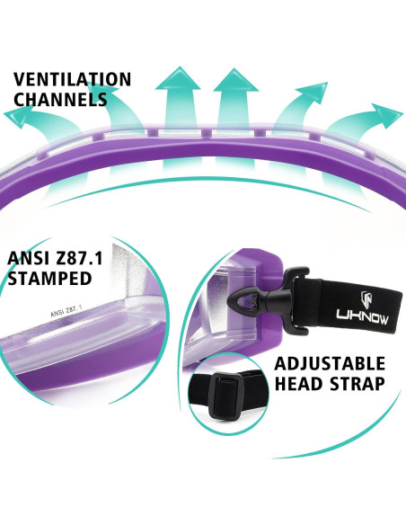 Gafas de Seguridad UKNOW Lente Clara Antiempañante