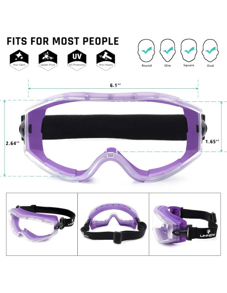 Gafas de Seguridad UKNOW Lente Clara Antiempañante