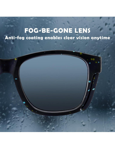 Gafas de Seguridad UKNOW - Antivaho y UV - ANSI Z87.1