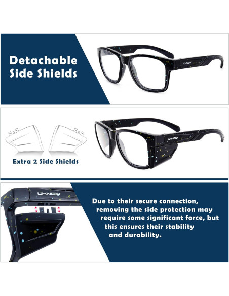 Gafas de Seguridad UKNOW - Antivaho y UV - ANSI Z87.1