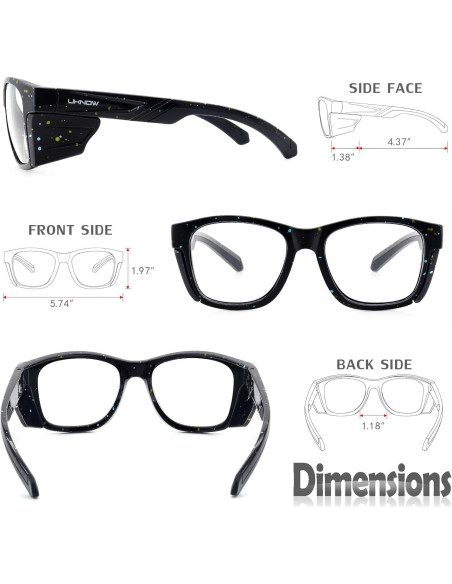 Gafas de Seguridad UKNOW - Antivaho y UV - ANSI Z87.1