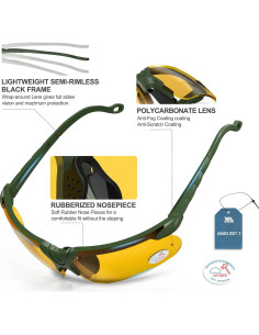 Gafas de Tiro XAegis con Estuche Antivaho UV400 2