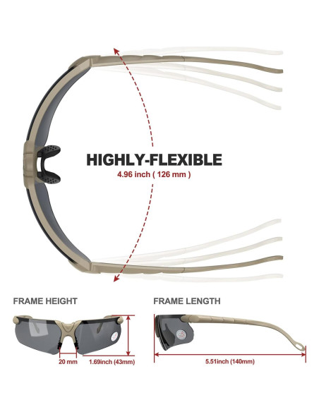 Gafas de Tiro XAegis con Estuche Antivaho Unisex Gafas de Tiro XAegis con Estuche Antivaho Unisex