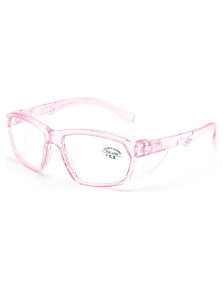 Gafas de Seguridad ProtectX Classic Rosa 1.5 Antivaho y Antirayones