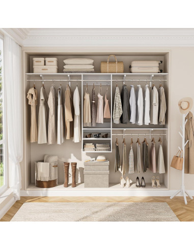 Sistema Organizador de Closet iSunirm 131.5x146.8cm Blanco