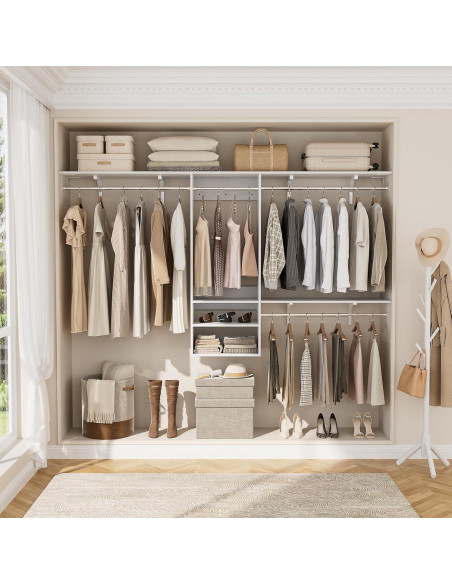 Sistema Organizador de Closet iSunirm 131.5x146.8cm Blanco