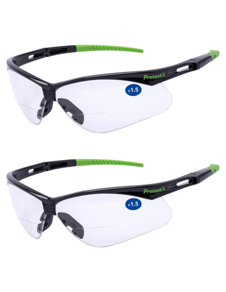 Gafas de Seguridad ProtectX Bifocales 1.5 Dioptrías Antivaho