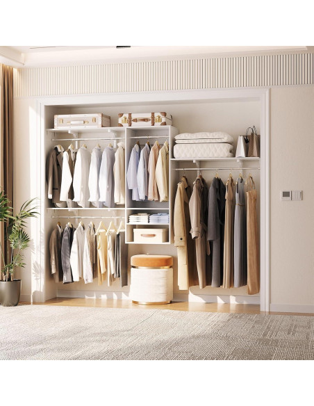 Sistema Organizador de Closet iSunirm 131.5x146.8cm Blanco