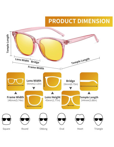 Gafas de Conducción Kelinln Polarizadas Tinte Amarillo HD