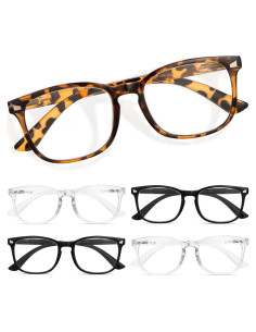 Gafas de lectura CCVOO unisex 5 pares anti luz azul
