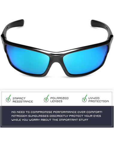 Gafas de sol deportivas Nitrogen polarizadas UV400 unisex