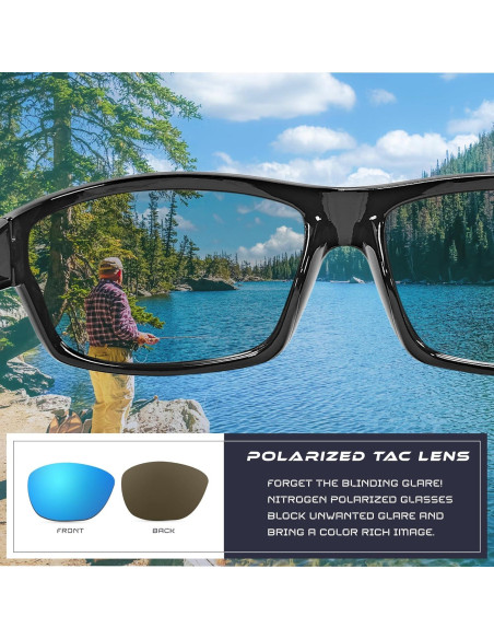 Gafas de sol deportivas Nitrogen polarizadas UV400 unisex Gafas de sol deportivas Nitrogen polarizadas UV400 unisex