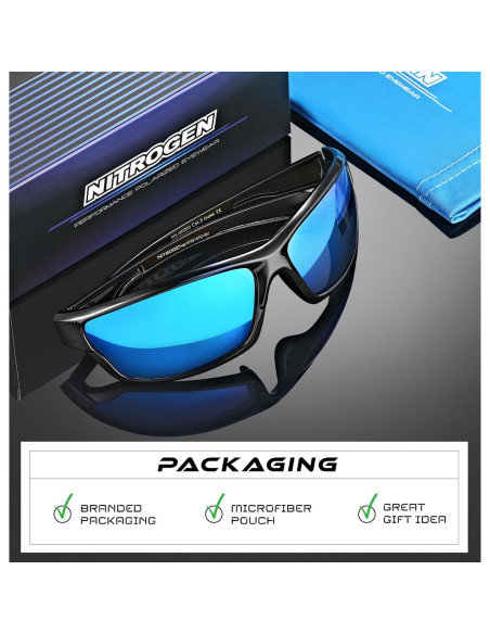 Gafas de sol deportivas Nitrogen polarizadas UV400 unisex Gafas de sol deportivas Nitrogen polarizadas UV400 unisex