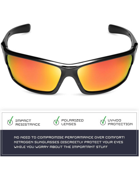 Gafas de sol deportivas Nitrogen polarizadas UV400 unisex