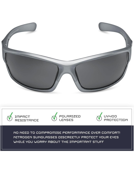Gafas de sol deportivas Nitrogen polarizadas UV400 unisex