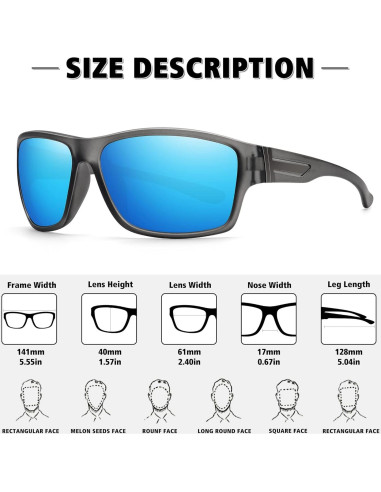 Gafas de sol STORYCOAST polarizadas para ciclismo y deportes