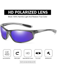 Gafas de Sol Deportivas FAGUMA Polarizadas UV400 Hombres 2