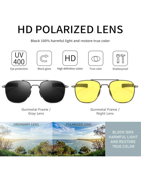 Gafas de Sol Militar SUNGAIT con Lentes Polarizados