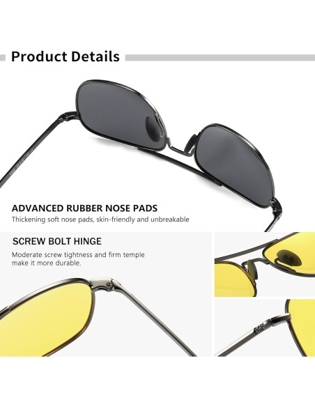 Gafas de Sol Militar SUNGAIT con Lentes Polarizados