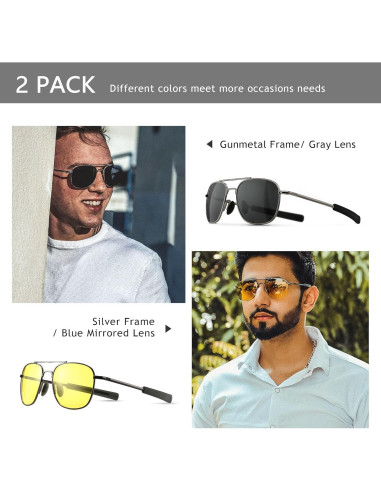 Gafas de Sol Militar SUNGAIT con Lentes Polarizados