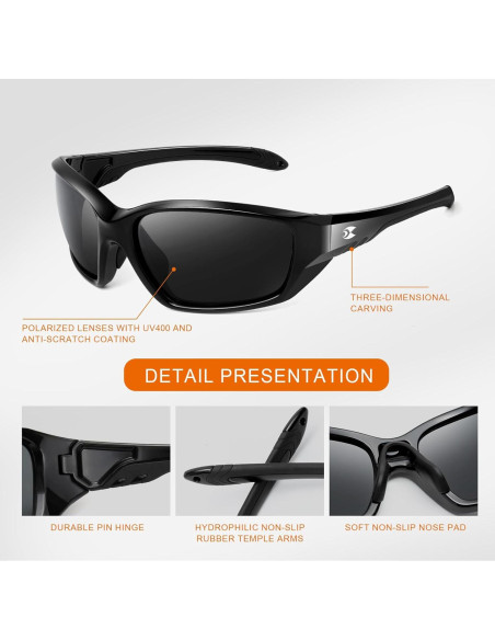 Gafas de Sol Polarizadas SUOSO UV400 para Deportes
