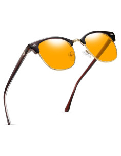 Gafas Anti Luz Azul AOMASTE Media Montura UV Claro