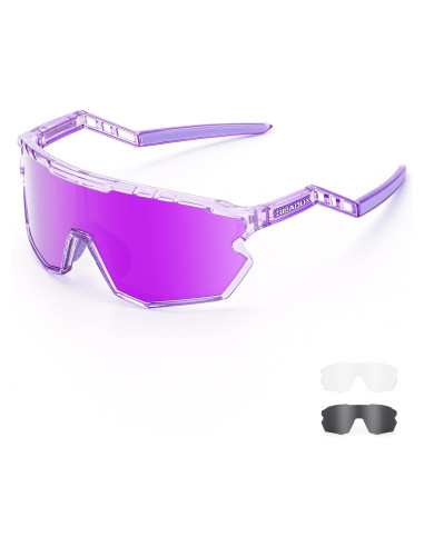 Gafas de sol deportivas GIEADUN con 3 lentes intercambiables