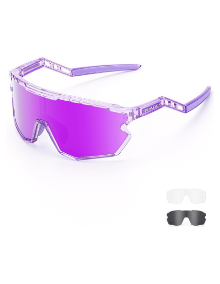 Gafas de sol deportivas GIEADUN con 3 lentes intercambiables