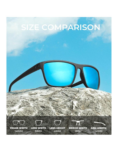 Gafas de Sol KALIYADI Polarizadas UV400 3 Paquete Clásicas