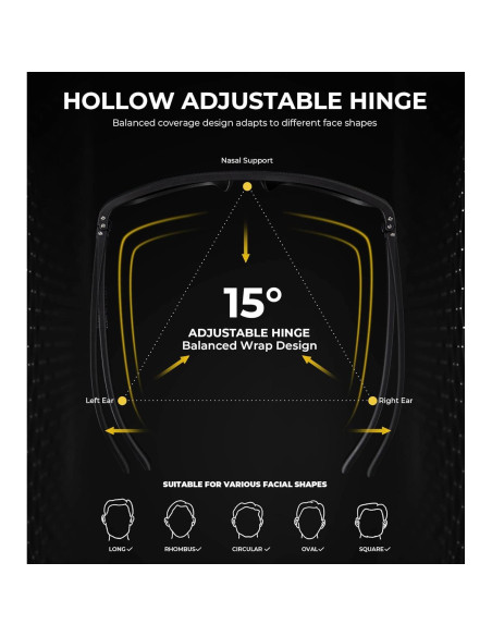 Gafas de Sol KALIYADI Polarizadas UV400 3 Paquete Clásicas