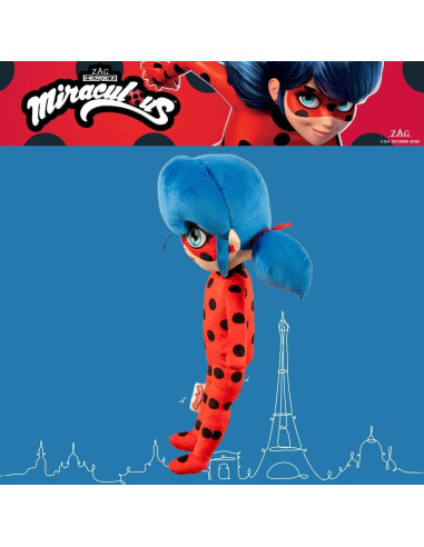 Almohada de Abrazo Franco Miraculous Ladybug 39 cm Suave