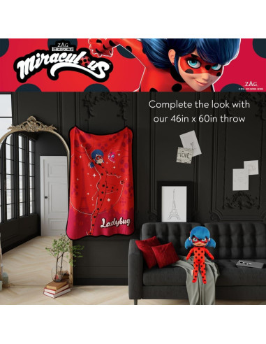 Almohada de Abrazo Franco Miraculous Ladybug 39 cm Suave