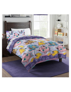 Conjunto de cama Twin Northwest Pokemon Pikachu y amigos