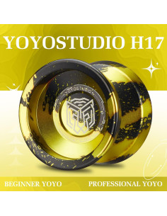 Yoyo Profesional YOYOSTUDIO H17 Doble Función Negro/Dorado 2