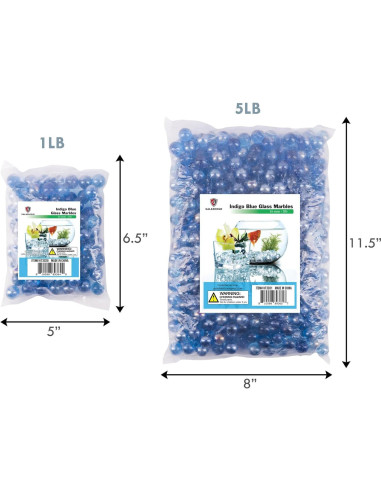 Canicas Galashield Azul Índigo 2.27 kg para Decoración