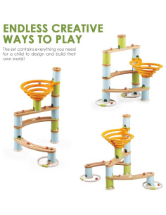 Set de Juguete de Construcción de Carreras de Canicas UDEAS 2