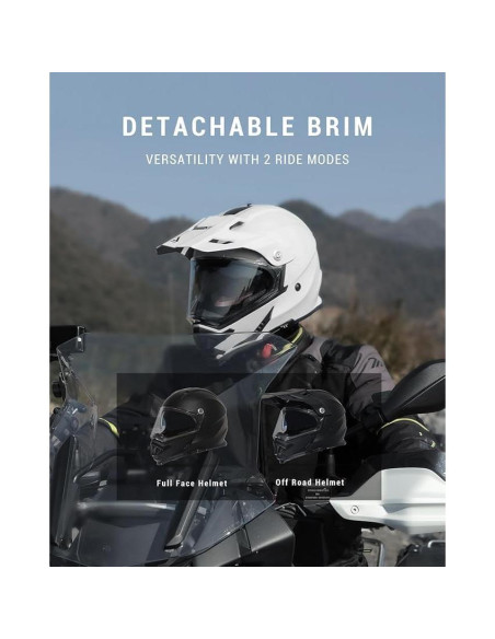 Casco Triangle AH609 Dual Sport para Motocicleta Grande