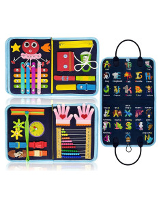 Busy Board Montessori Gojmzo 21 en 1 para niños 1-4 años