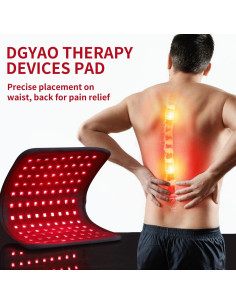 Almohadilla de Luz Infrarroja DGXINJUN 660nm 880nm Alivio Dolor 2