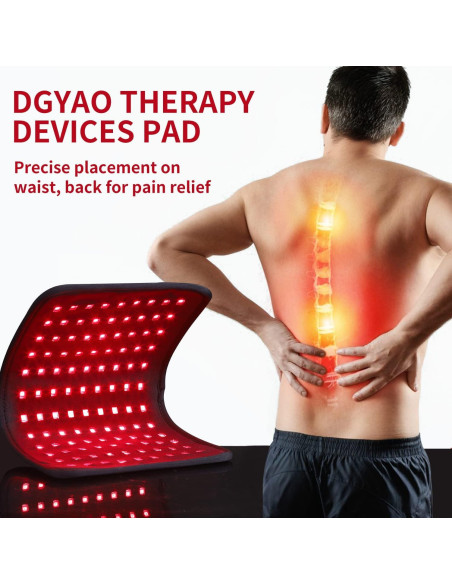 Almohadilla de Luz Infrarroja DGXINJUN 660nm 880nm Alivio Dolor