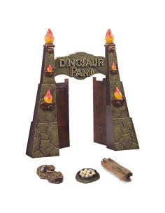 Puerta de Parque de Dinosaurios EKU 30 cm con Accesorios