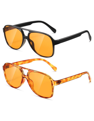 Gafas de sol aviador TIANYESY retro unisex 5.08x6.30 cm