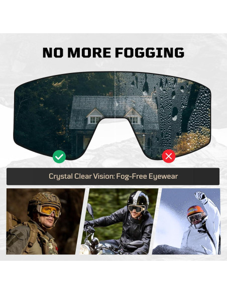 Gafas de Airsoft 1TG Tactical con 3 Lentes Anti Niebla