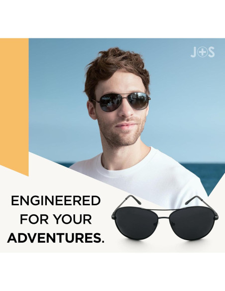 Gafas de sol J+S Fba_so0045 plata polarizadas UV400